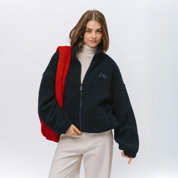 Bluza polarowa rozpinana Cushy granatowa unisex
