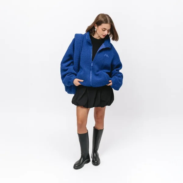 Bluza polarowa rozpinana Cushy kobaltowa unisex