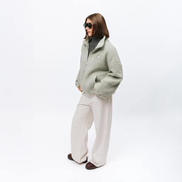 Bluza polarowa rozpinana Cushy matcha unisex