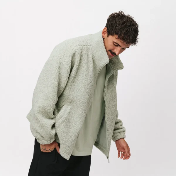 Bluza polarowa rozpinana Cushy matcha unisex