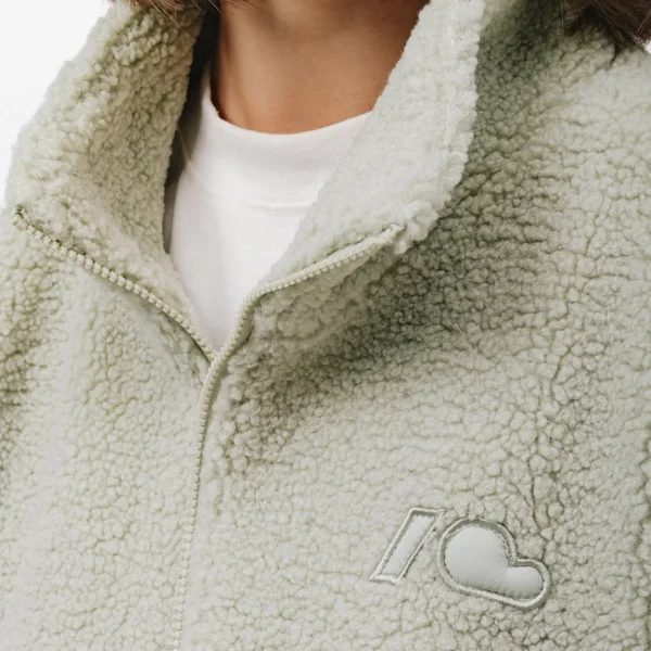 Bluza polarowa rozpinana Cushy matcha unisex