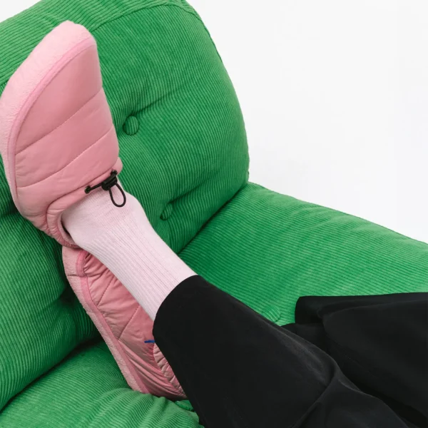 Kapcie ocieplane Puffy różowe