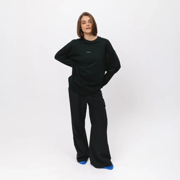 Longsleeve oversize Comfy Club Do Nothing czarny unisex