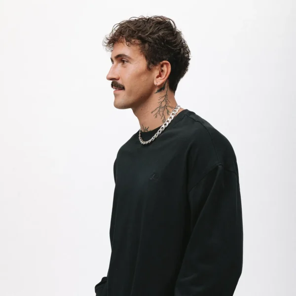 Longsleeve oversize Easy czarny unisex