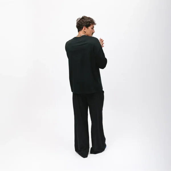 Longsleeve oversize Easy czarny unisex