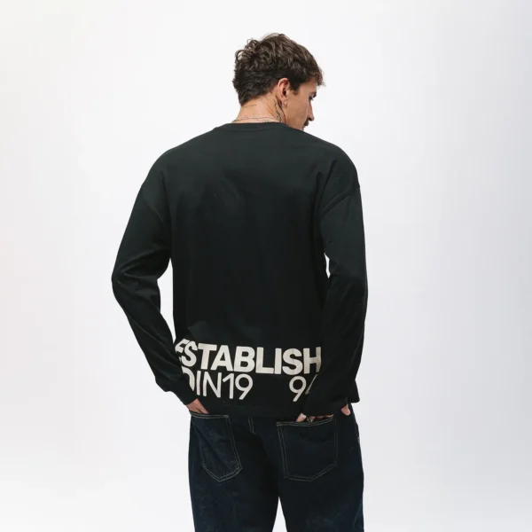 Longsleeve oversize Street Edge czarny unisex