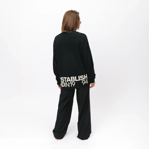 Longsleeve oversize Street Edge czarny unisex