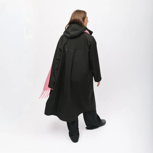 Parka przeciwdeszczowa oversize Comfort Zone czarna unisex
