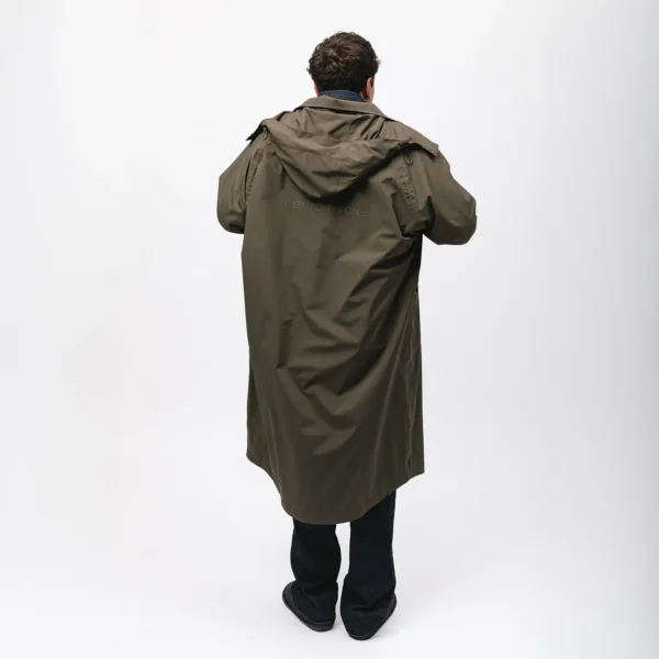 Parka przeciwdeszczowa oversize Comfort Zone khaki unisex