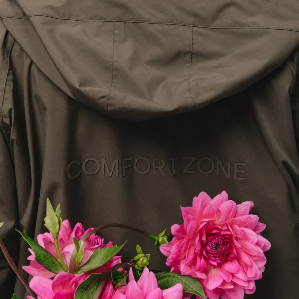 Parka przeciwdeszczowa oversize Comfort Zone khaki unisex