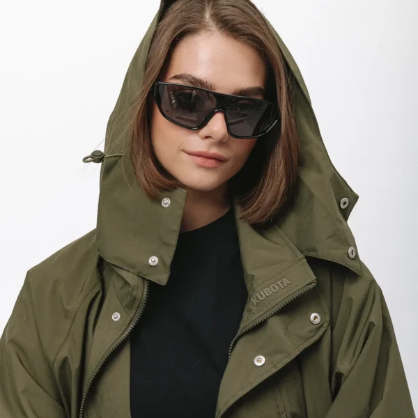 Parka przeciwdeszczowa oversize Comfort Zone khaki unisex
