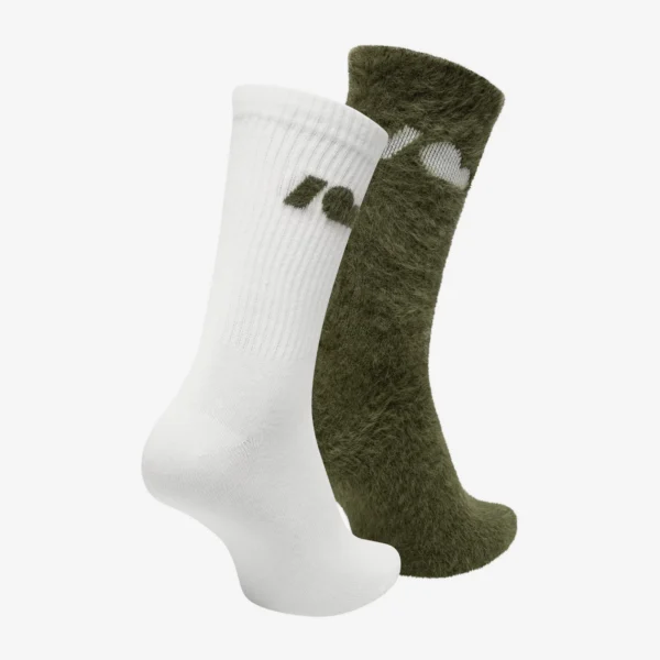 Zdjęcie dodatkowe - Skarpety Fluffy 2-pak khaki