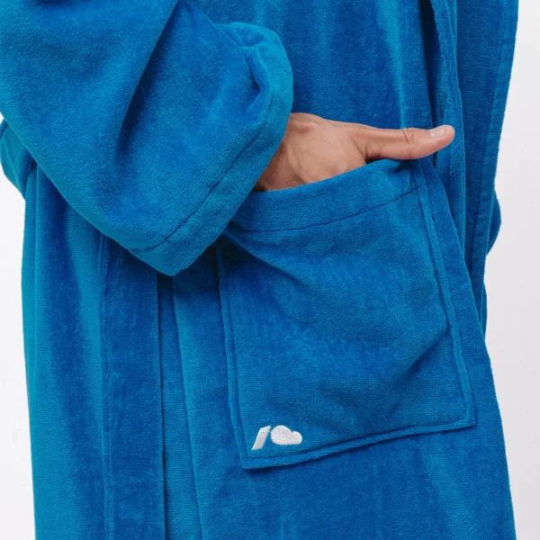 Szlafrok Comfy Club kobaltowy unisex