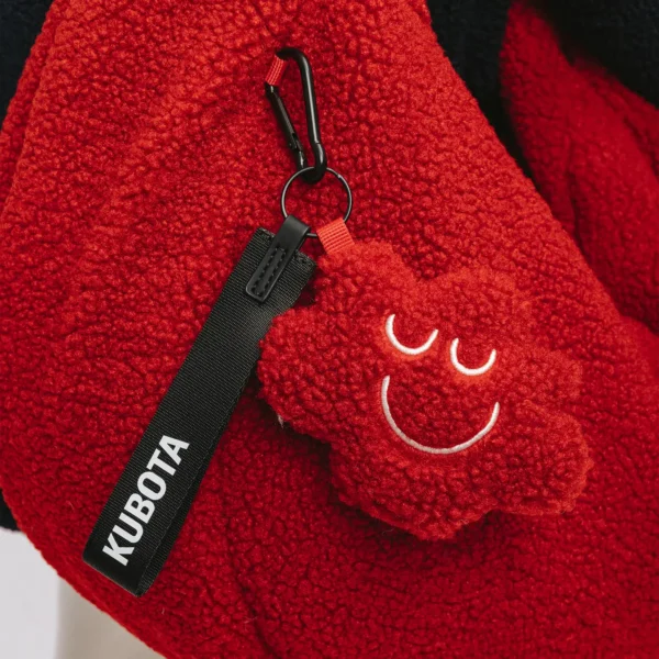 Torba z polaru Cushy z brelokiem Comfy Club czerwona