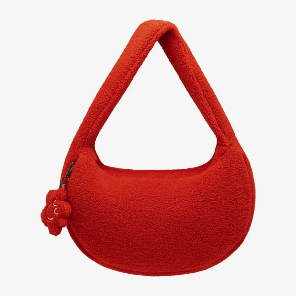 Torba z polaru Cushy z brelokiem Comfy Club czerwona