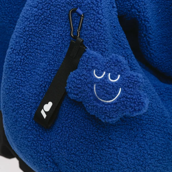 Torba z polaru Cushy z brelokiem Comfy Club kobaltowa
