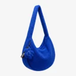 Torba z polaru Cushy z brelokiem Comfy Club kobaltowa
