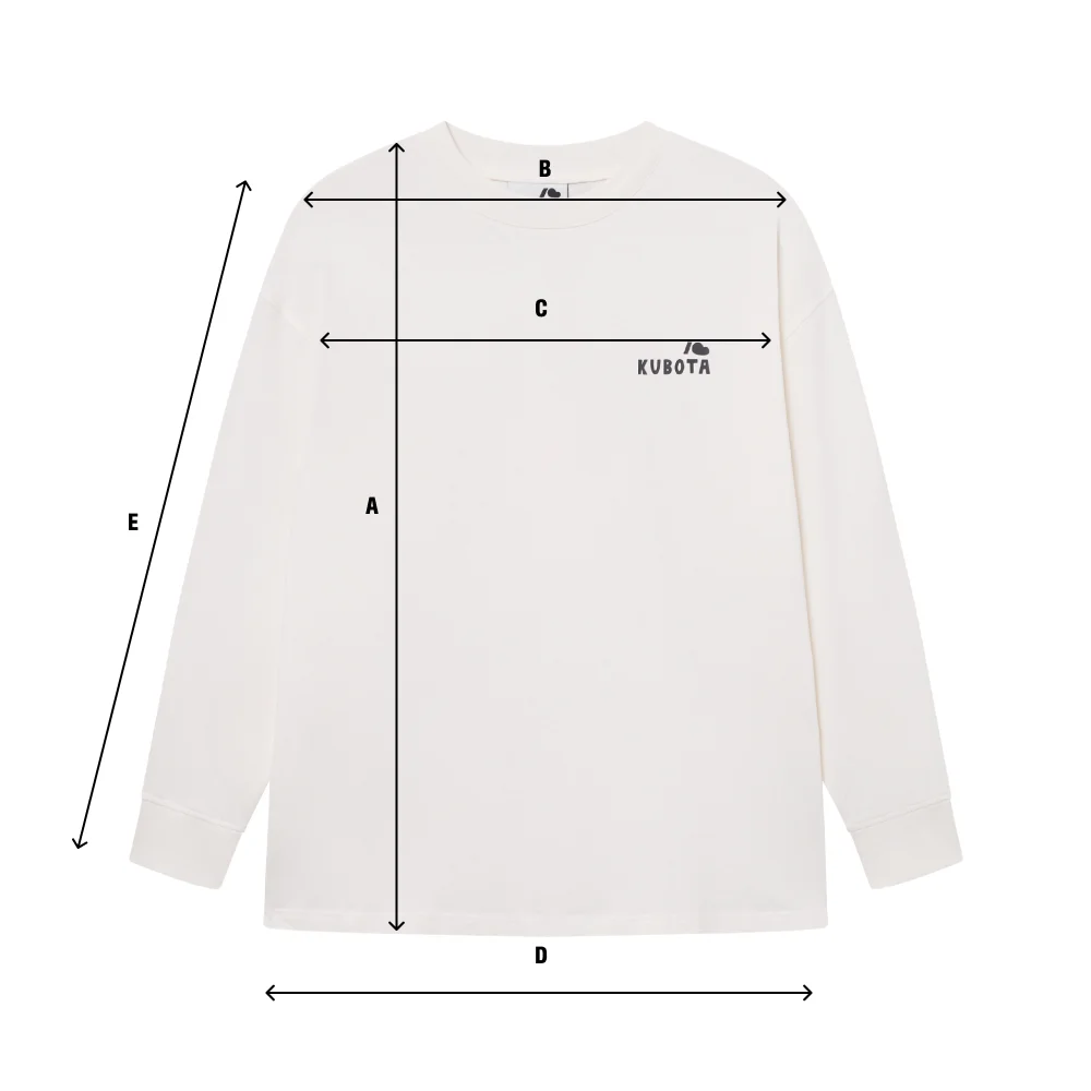 Tabela rozmiarów - Longsleeve Comfy Club oversize